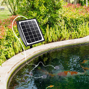 Solar Oxygenator Air Pump Powered Pool Water Pond Outdoor Fish Oxygen Tank