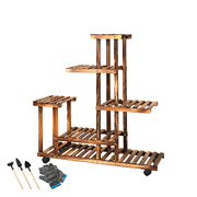 5-Tier Plant Stand Wood Wooden