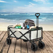 Garden Trolley Portable Beige 90x50x60cm