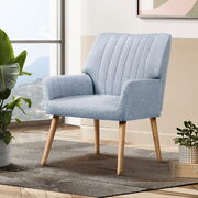 Armchair Lounge Chair Armchairs Accent Chairs Sofa Couch Fabric Grey