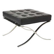 Black Barcelona Ottoman - Classic Version - Replica