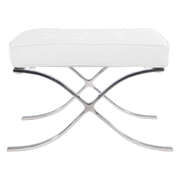 White Barcelona Ottoman - Classic Version - Replica