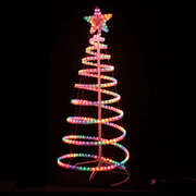Led 145cm Rope Light Christmas Tree & Star Motif Xmas New