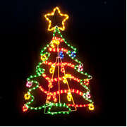 Christmas Tree Motif Rope Light Large 118cm Height
