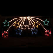 Led Animated 10 Stars Motif Rope Light for Christmas 2.2m