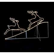 Animated Running up Reindeer Rope Light for Christmas Decoration