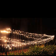 75m 700 LED Christmas Fairy Light Clear String in Warm White