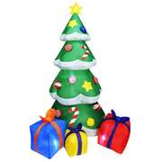 210cm inflatable christmas tree with led light