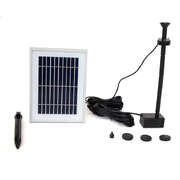 6V 200LPH Solar Pump with Battery Backup Panel for Small Pond Fountain Feature