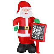 300cm tall inflatable santa with led light for christmas decoration