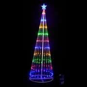 Circling led light christmas tree with star height 210cm