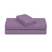1200TC Organic Cotton King Single Sheet Sets Purple 