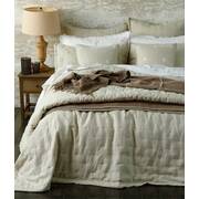 Laundered Linen Natural Queen Bedspread Set by MM Linen