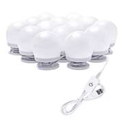 Hollywood LED Vanity Mirror Lights Kit Dimmable USB Makeup Light Strip 14 Bulbs 4000K