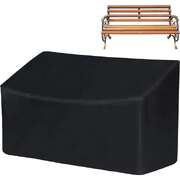 Outdoor Bench Cover Waterproof Heavy Duty Patio Furniture 2-Seater 52x26x35in Black