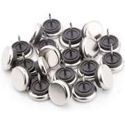20PCS Round Heavy Duty Furniture Pads Nail-On Floor Protectors for Chair Table Sofa