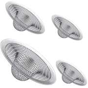 4PCS Stainless Steel Sink Strainer Basket Set for Kitchen Bathroom Shower Drains