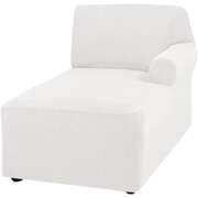 L-Shape Sofa Chaise Lounge Cover Thick Stretch Couch Protector White Right