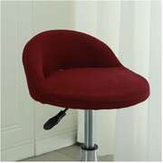 Round Bar Stool Slipcovers Low Back Anti-Slip Chair Covers with Elastic Band 4PCS