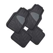 4-Pcs Car Mat - Black [Rubber]