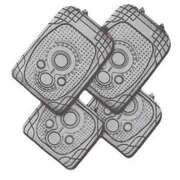 4-Piece Car Mat - Grey