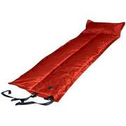 Trailblazer Self-Inflatable Foldable Air Mattress With Pillow - RED