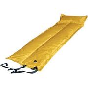 Self-Inflatable Foldable Air Mattress With Pillow - Yellow