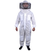 Full Suit 3 Layer Mesh Ultra Cool Ventilated Round Head Beekeeping Protective Gear SIZE S