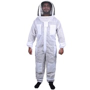 Full Suit 3 Layer Mesh Ultra Cool Ventilated Hoodie Veil Beekeeping Protective Gear Size S