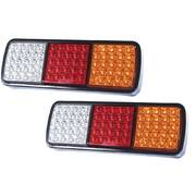 PAIR LED TAIL STOP INDICATOR COMBINATION LAMP SUBMERSIBLE LIGHT 12V ADR 75LED