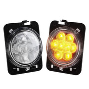 Pair Front Fender Side Marker LED Turn Light
