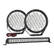 9inch LED Driving Spot Lights + 20inch LED Light Bar Kit Offroad