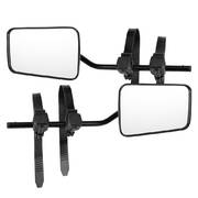 2 x TOWING MIRRORS PAIR CONVEX MIRROR UNIVERSAL FIT TOWING CARAVAN 4X4 TRAILER