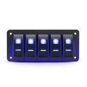 6 Gang Rocker Switch Panel 12V 24V