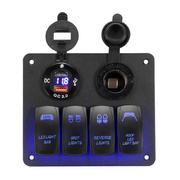 4 gang rocker switch panel ON-OFF Toggle