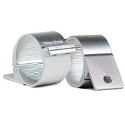 2PCS 76 to 81mm Silver Bullbar Mounting Bracket For LED Light Bar HID Clamp