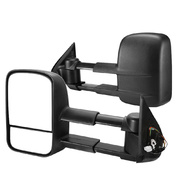 Extendable Towing Mirrors for Mitsubishi Triton -black