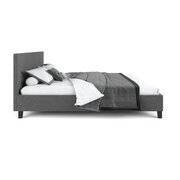 Highly flexible wooden Bed Frame - Charcoal Double
