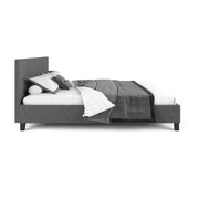 Highly flexible wooden Bed Frame - Charcoal Queen