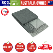 Chiswick Throw - Merino Wool/Cashmere - Charcoal