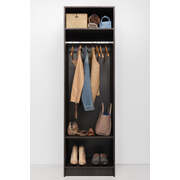 Two Shelf/Hangrail Walk In Wardrobe - Nordic Ash