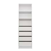 Three Shelf/Four Drawer Walk In Wardrobe - Classic