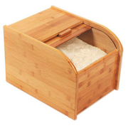 Bamboo Rice Grain Cereal Storage Box - 10kg capacity - Large