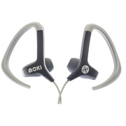 Ultralite Sports Earbuds With Mic - Black/Greywith Nylon Sleeve
