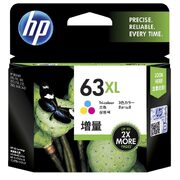 Hp 63Xl High Yield Tri-Color Original Ink Cartridge