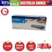 TN-255C Colour Laser Toner - Cyan High Yield Cartridge - 2,200 Pages