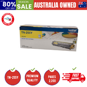 TN-255Y Colour Laser Toner - Yellow High Yield Cartridge- 2,200 Pages
