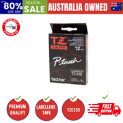 TZe335 Labelling Tape 12mm White on Black TZE Tape