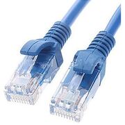 CAT5e Cable 1m - Blue Color Premium RJ45 Ethernet Network LAN UTP Patch Cord 26AWG