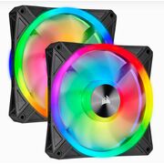 Ql140 Rgb Dual Fan Kit With Lighting Node Core, Icue, Anti Vibration, Low-Noise 2 Fan Pack
